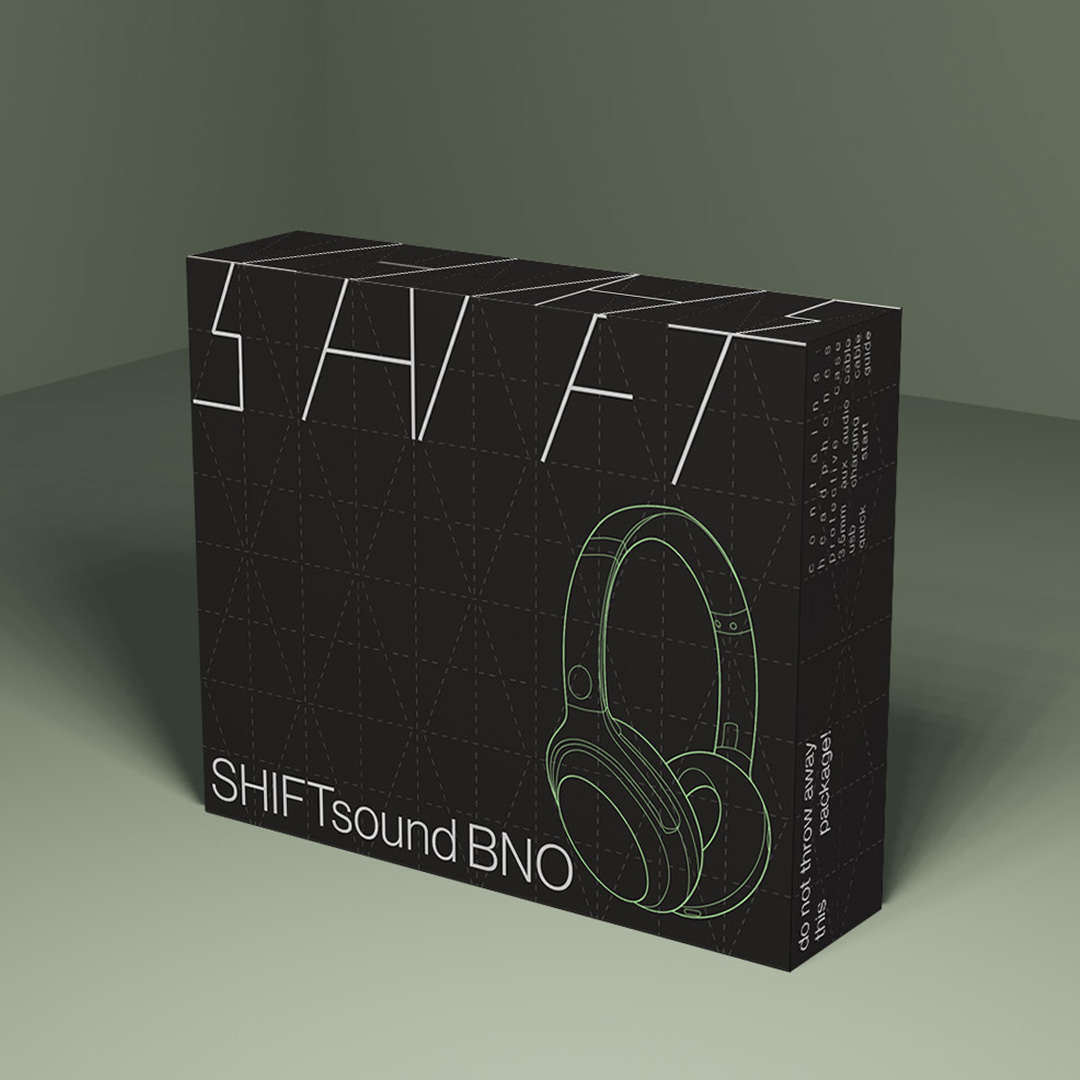 Black cardboard box